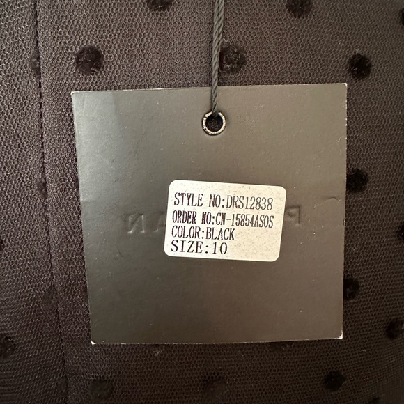 ASOS Parisian V-Neck Ruffle Trim Spot Mesh Mini Dress - Picture 9 of 12